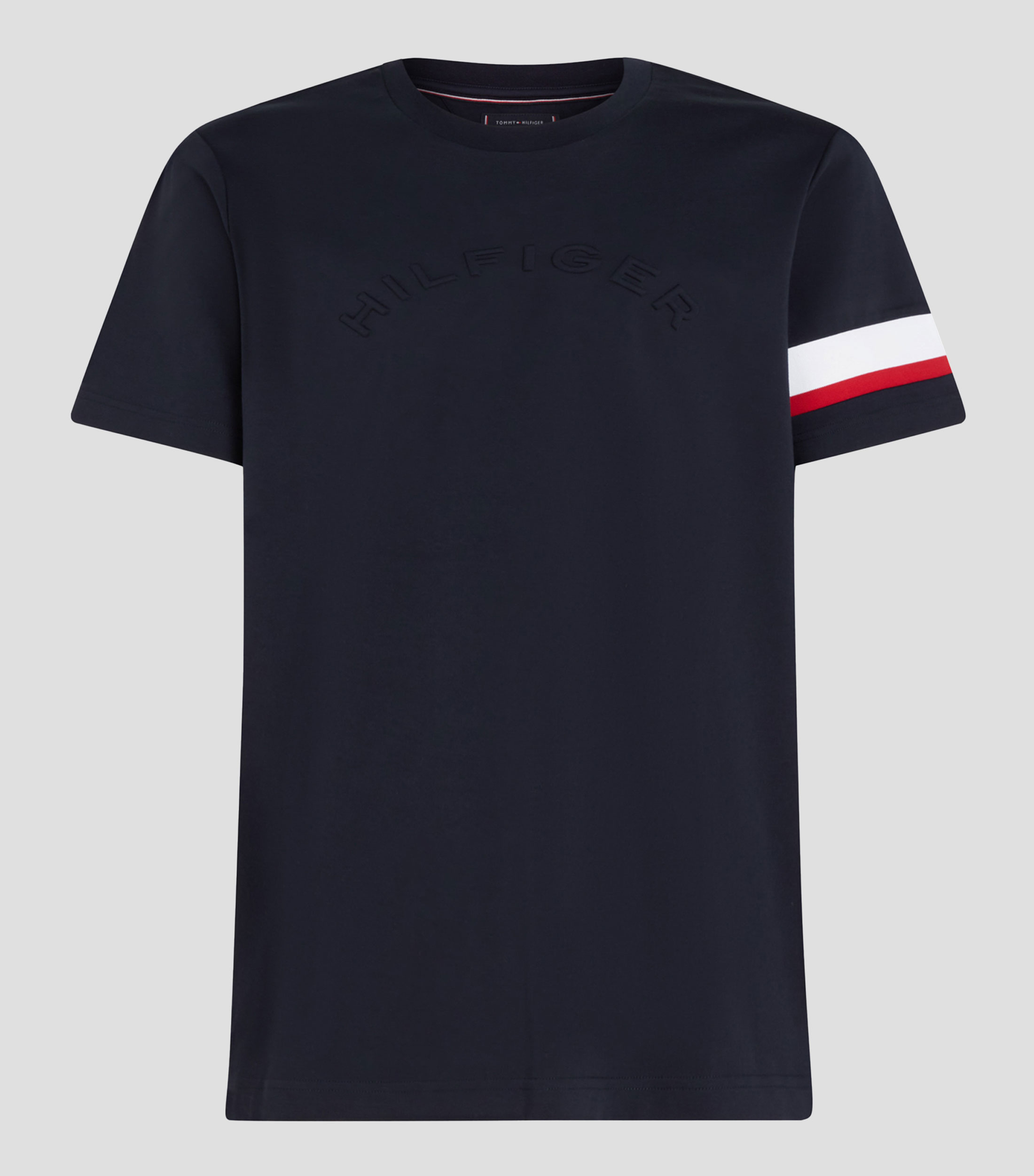 Playera cuello redondo manga corta franjas Hombre